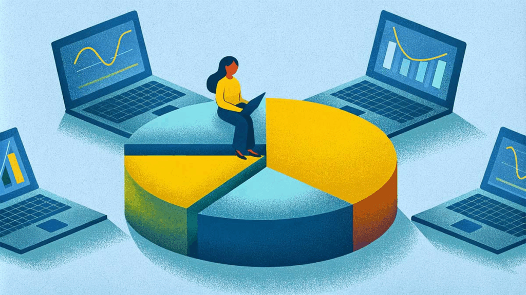 Gráfico circular utilizado para analizar metales industriales vs metales preciosos como oportunidades de inversión
